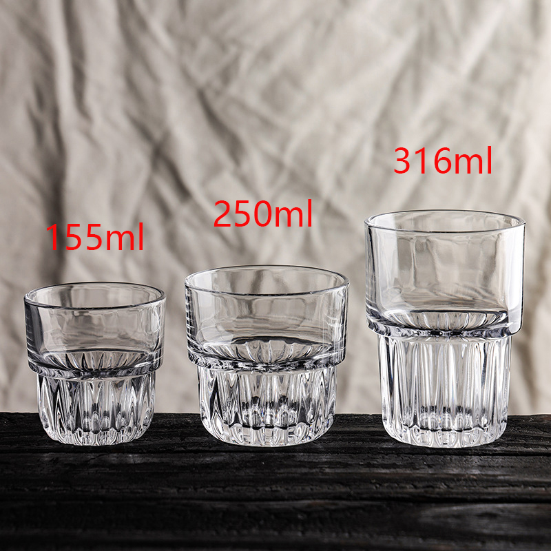Espresso Shot Glass - 155ml/250ml/316ml kahve kupa isıya dayanıklı cam
