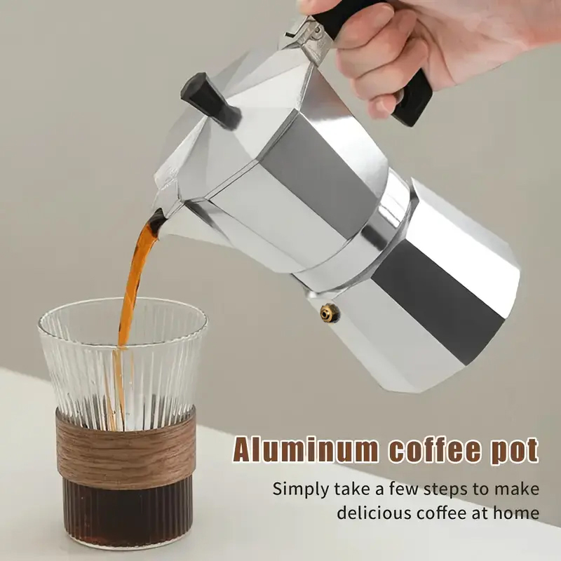 Outdoor Coffee Equipment - Klasik Alüminyum Moka Pot 50-300ML Ev