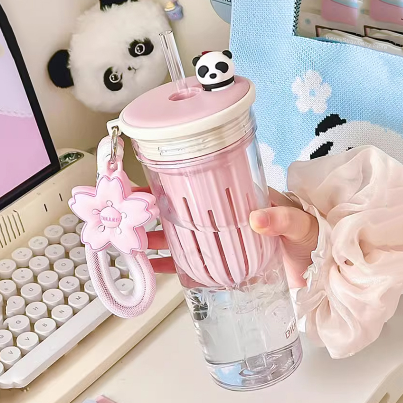 Coffee Equipment Eu - 650ml Kawaii su filtreli şişe sevimli