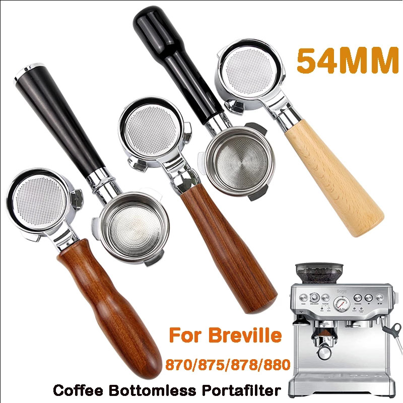 Naked Portafilter Bottomless - Paslanmaz çelik Breville 54mm kahve dipsiz