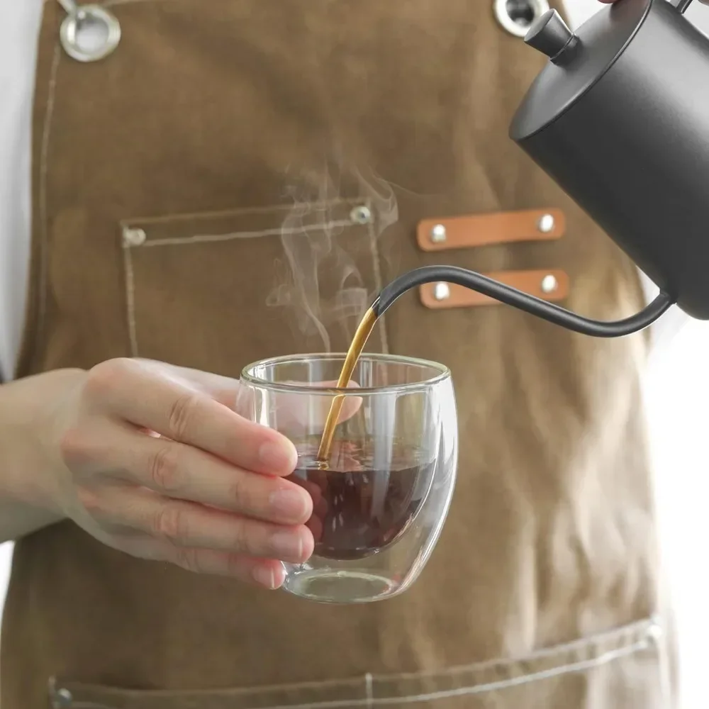 6 adet Temizle Çift Duvar Cam  - Espresso Shot Glass incelemesi ve fiyatı