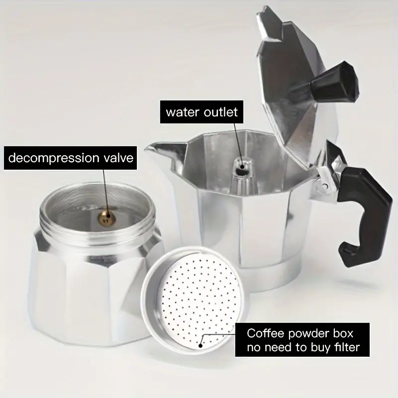 Klasik Alüminyum Moka Pot 50-3 - Outdoor Coffee Equipment incelemesi ve fiyatı