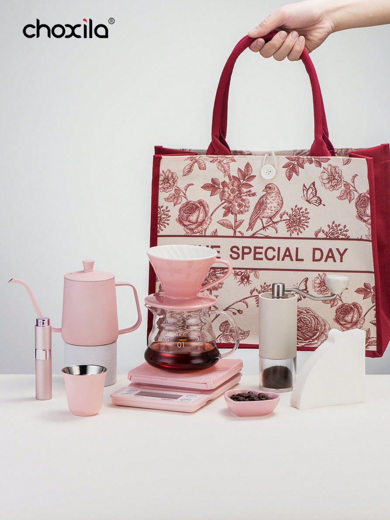 1 takım Pembe Kahve Seti Üzeri - Coffee Equipment Pour Over incelemesi ve fiyatı