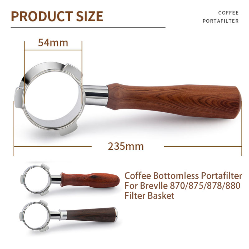 Paslanmaz çelik Breville 54mm  - Naked Portafilter Bottomless incelemesi ve fiyatı