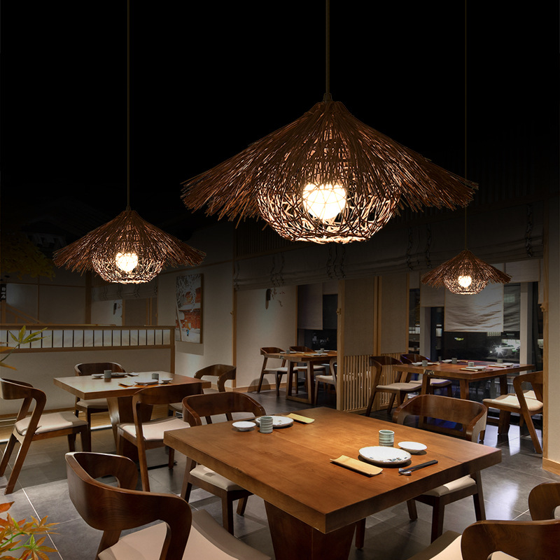 Yaratıcı Rattan dokuma avize k - Vintage Coffee Equipment incelemesi ve fiyatı